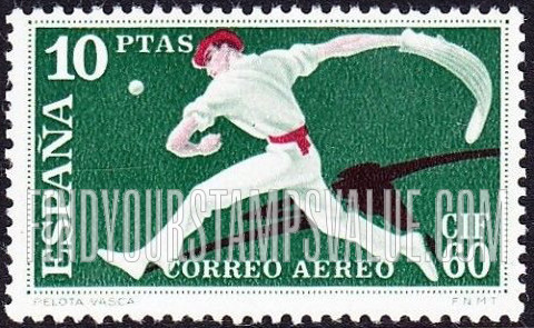 FindYourStampsValue: Air Post: Jai Alai