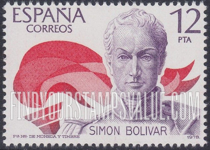 FindYourStampsValue: Simon Bolivar