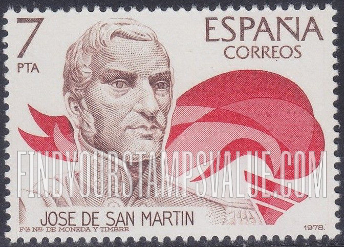 FindYourStampsValue: José de San Martin