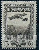 FindYourStampsValue: Air Post: Montserrat, Plane over Montserrat Pass