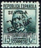 FindYourStampsValue: Revolutionary Overprints, Nationalist (Revolutionary) Forces, Seville: Concepción Arenal