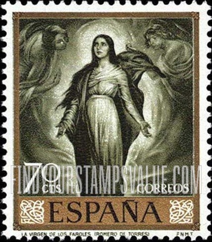 FindYourStampsValue: De Torres Paintings: Madonna of the Lanterns