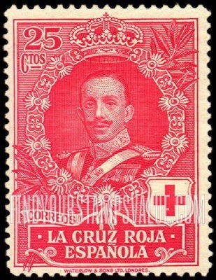 FindYourStampsValue: Semi-Postal: Red Cross, King Alfonso XIII