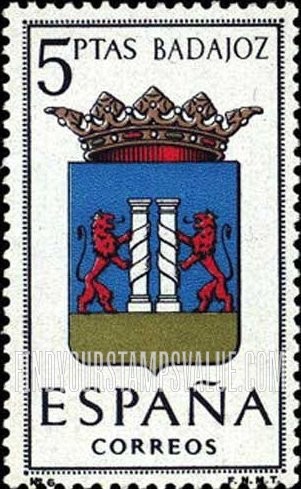 FindYourStampsValue: Provincial Arms Issue: Badajoz
