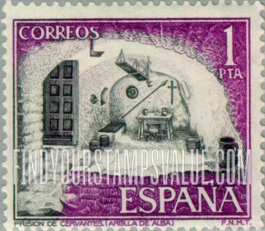 FindYourStampsValue: Cervantes’ Prison Cell, Argamasilla de Alba