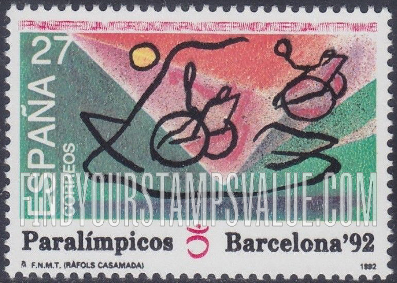 FindYourStampsValue: 1992 Paralympics, Barcelona