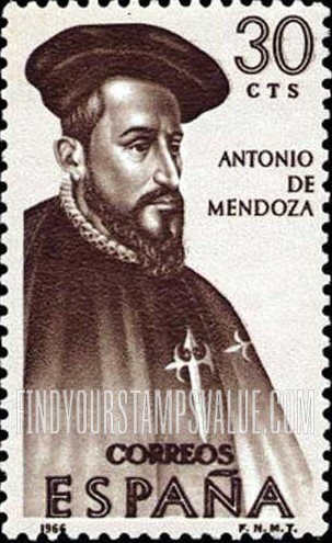 FindYourStampsValue: Builders of the New World: Antonio de Mendoza