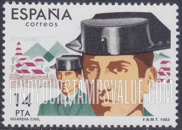 FindYourStampsValue: State Security Forces: Civil Guard