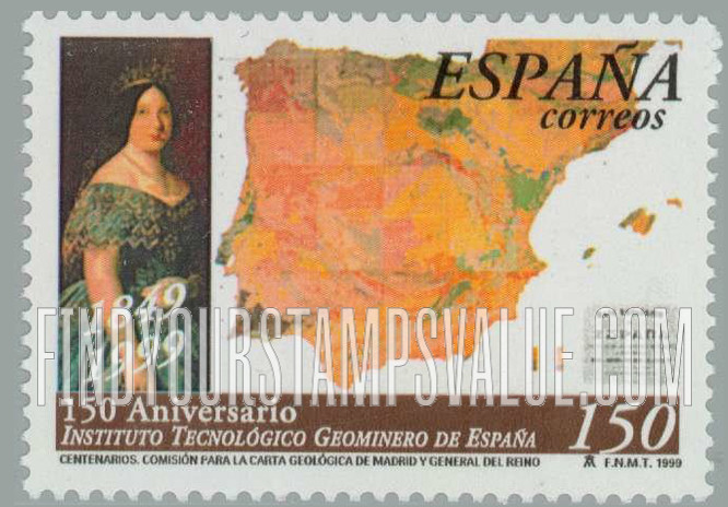 FindYourStampsValue: Spanish Mining Institute, 150th Anniversary