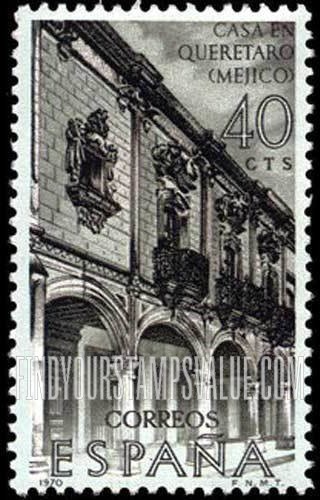 FindYourStampsValue: Builders of the New World: Ecala House, Queretaro, Mexico