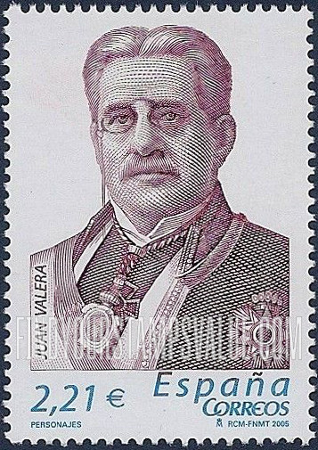 FindYourStampsValue: Juan Valera (1824-1905), Writer and Diplomat