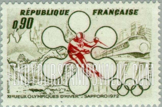 FindYourStampsValue: Slalom and Olympic Emblems