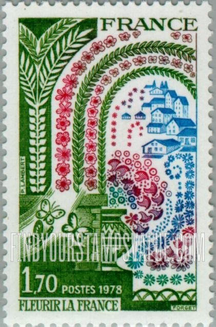 FindYourStampsValue: Flowers, Butterflies and Houses