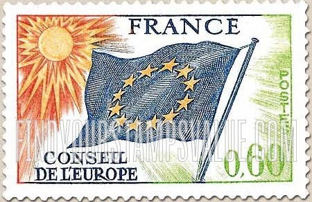 FindYourStampsValue: OFFICIAL - Council of Europe Flag: Type of 1958