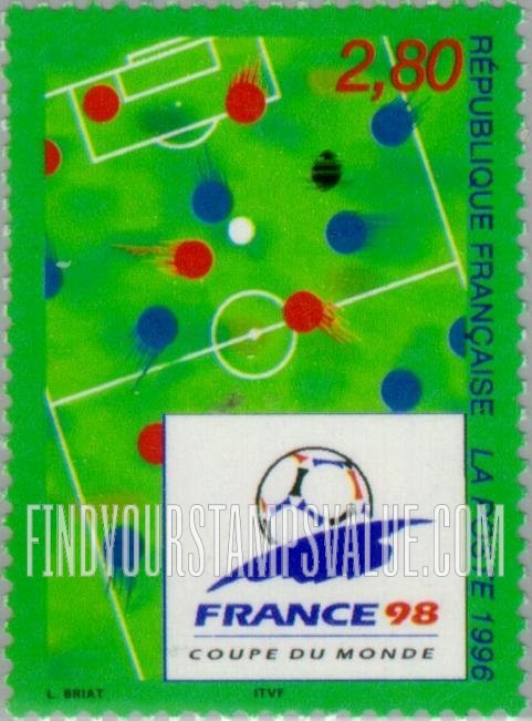 FindYourStampsValue: 1998 World Cup Soccer Championships, France