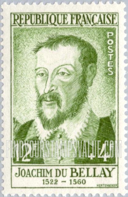 FindYourStampsValue: SEMI-POSTAL - Portrait Type of 1955: Joachim du Bellay