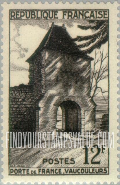 FindYourStampsValue: Gate of France, Vaucouleurs