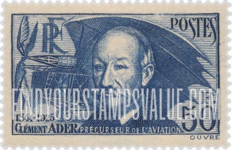 FindYourStampsValue: Clément Ader, Air Pioneer