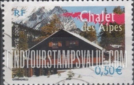 FindYourStampsValue: Aspects of Life in the French Regions Type of 2003: Alpine chalet