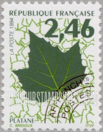 FindYourStampsValue: Leaves: Sycamore