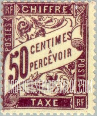 FindYourStampsValue: POSTAGE DUE - Numeral Value