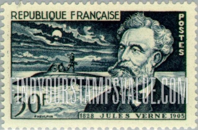 FindYourStampsValue: Jules Verne and Nautilus