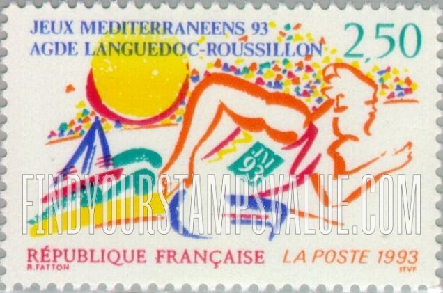 FindYourStampsValue: Mediterranean Youth Games, Agde