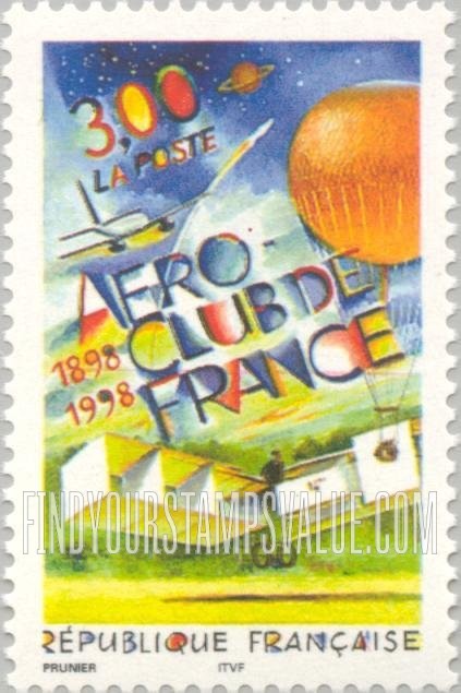 FindYourStampsValue: Aéro Club of France, centennial