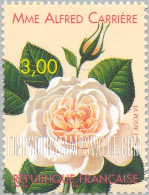 FindYourStampsValue: World Old Roses Competition, Lyon: Mme. Alfred Carrière