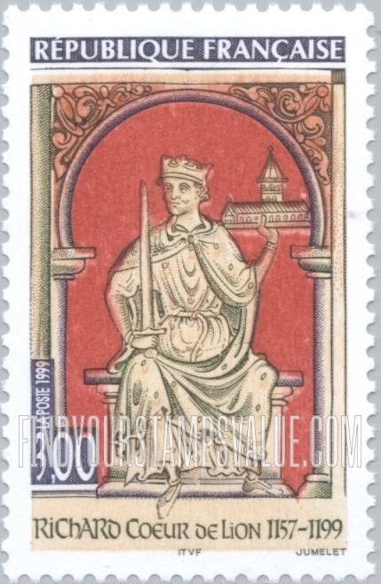 FindYourStampsValue: Richard I, the Lion Hearted (1157-1199), King of England