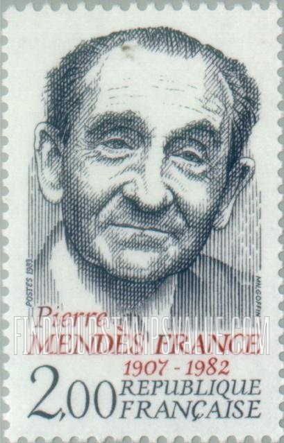 FindYourStampsValue: Pierre Mendes France (1907-1982), Premier