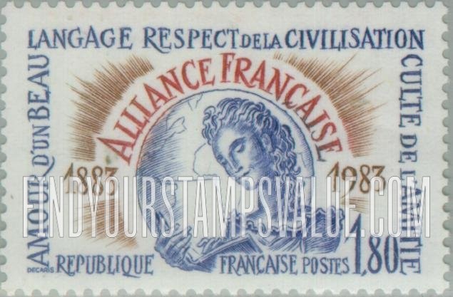 FindYourStampsValue: Alliance Francaise Centenary