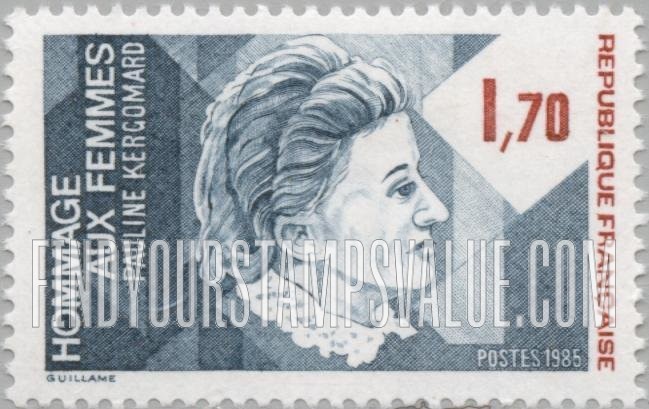 FindYourStampsValue: Pauline Kergomard (1838-1925)