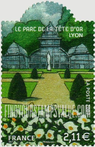 FindYourStampsValue: Gardens and Parks Type of 2003: White flowers