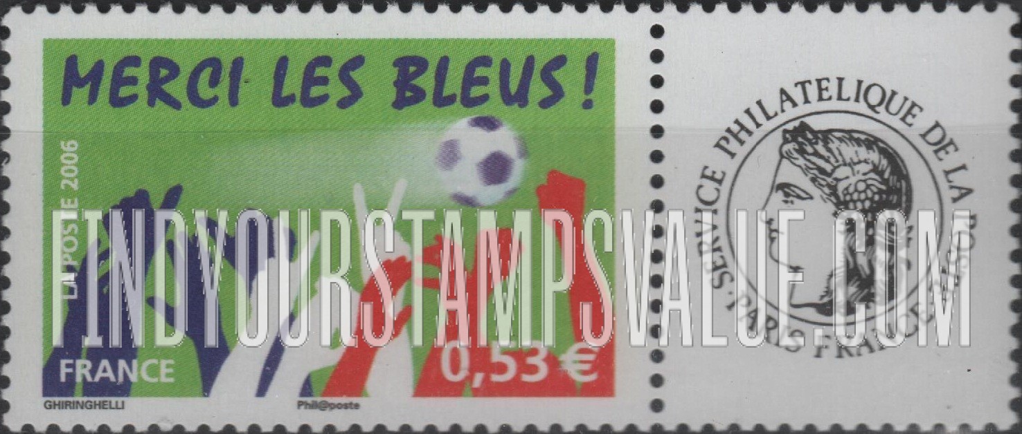 FindYourStampsValue: French Soccer Team’s Second-Place Showing in 2006 World Cup