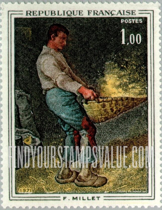 FindYourStampsValue: Winnower, by François Millet