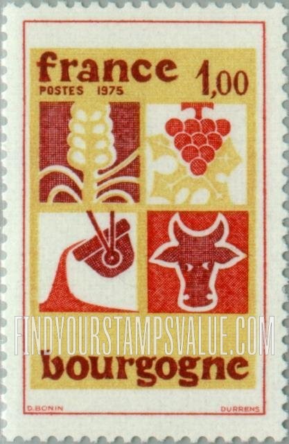 FindYourStampsValue: Regions of France: Burgundy