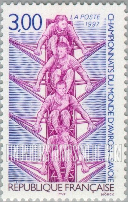 FindYourStampsValue: 1997 World Rowing Championships, Savoie