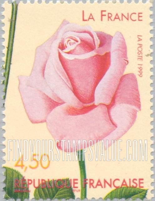 FindYourStampsValue: World Old Roses Competition, Lyon: La France