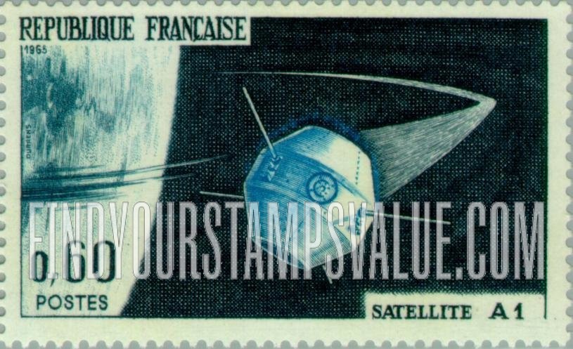 FindYourStampsValue: A-1 satellite: French Satellite A-1 Issue