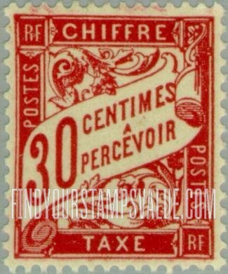 FindYourStampsValue: POSTAGE DUE - Numeral Value
