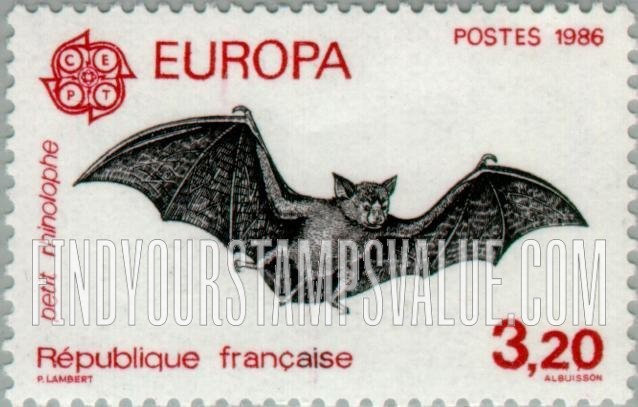 FindYourStampsValue: Europa 1986: Bat
