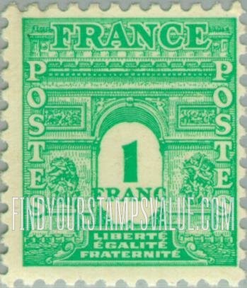 FindYourStampsValue: Arc de Triomphe