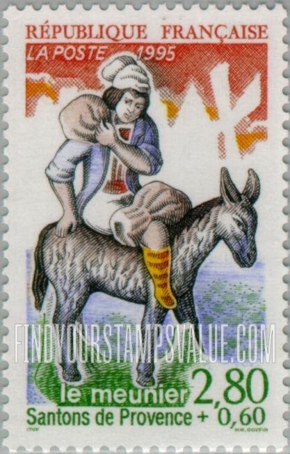 FindYourStampsValue: SEMI-POSTAL - Provencal Nativity Figures: The Miller