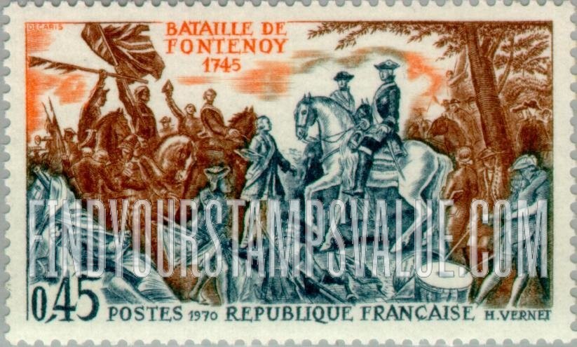 FindYourStampsValue: Battle of Fontenoy, 1745