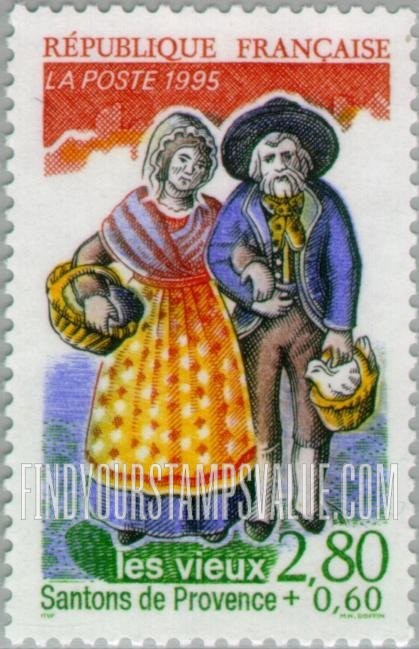 FindYourStampsValue: SEMI-POSTAL - Provencal Nativity Figures: The Elders