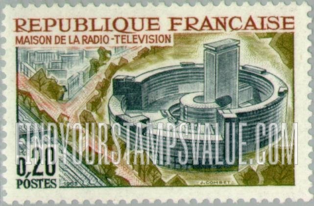 FindYourStampsValue: Radio and Television Center, Paris
