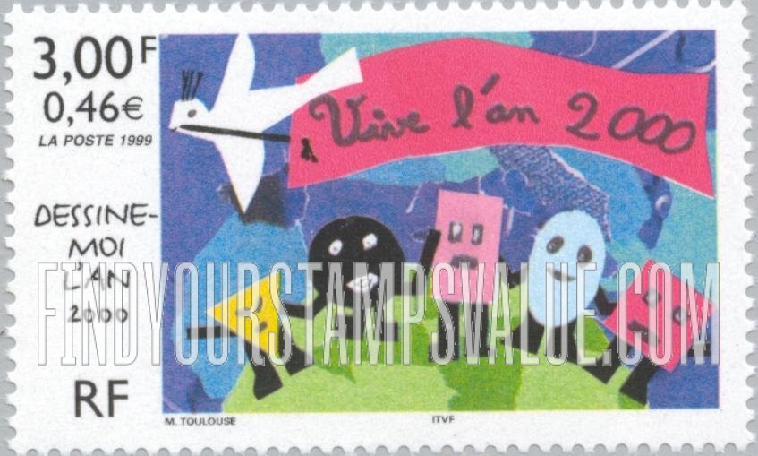 FindYourStampsValue: Year 2000 Stamp Design Contest Winner