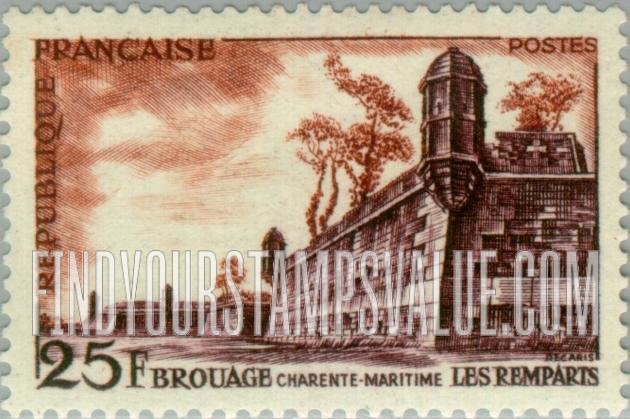FindYourStampsValue: Fortifications, Brouage