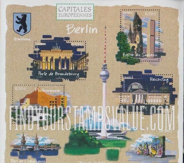 FindYourStampsValue: European Capitals Type of 2002